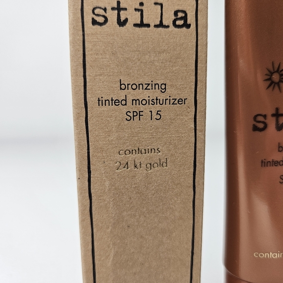 Stila Bronzing Tinted Moisturizer Contains 24K Gold SPF 15 New In Box 1.7 fl oz - Picture 2 of 6